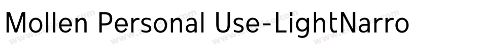 Mollen Personal Use-LightNarrow字体转换